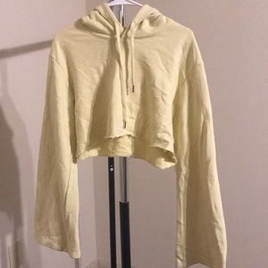 Forever 21 Cropped Bell Sleeve Hoodie